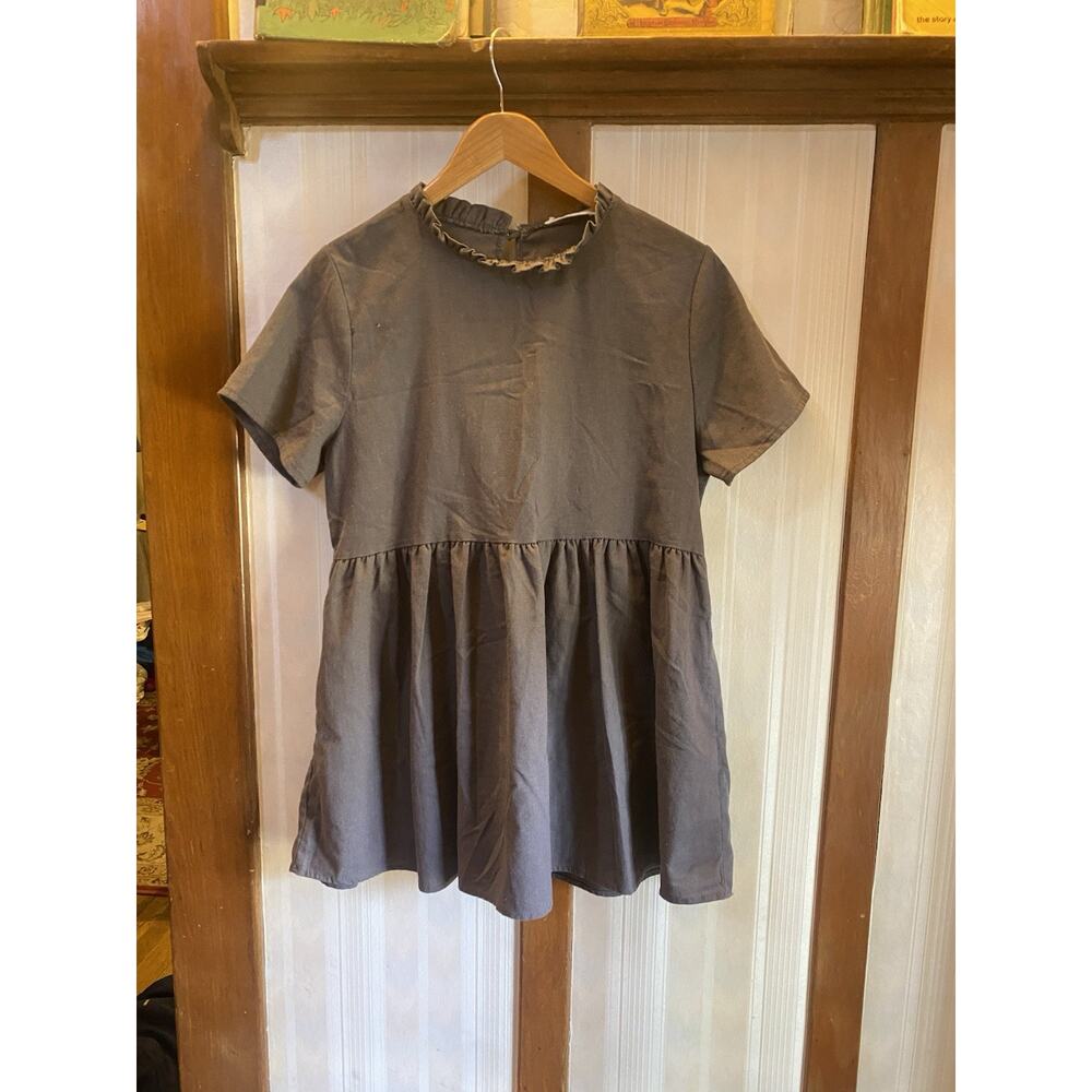 Jade By Jane Linen Top Women’s Small Shirt Brown